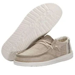 Wally Break Stitch - Khaki -Heydude Store 110791010 WALLY LINEN NATURAL KHAKI 03 9d1440f4 5c55 4805 b57f 95f07939877d