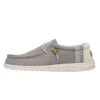 Wally Break Stitch - Grey -Heydude Store 110793297 WALLY LINEN NATURAL GREY LEFT 1