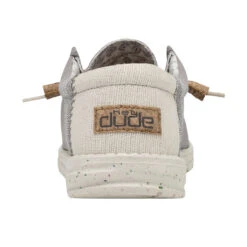 Wally Break Stitch - Grey -Heydude Store 110793297 WALLY LINEN NATURAL GREY LEFT 5