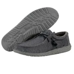 Wally Stretch - Steel -Heydude Store 111163200 WALLY L STRETCH STEEL NEWLOGO 03