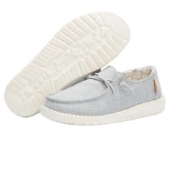 Wendy Youth Linen - Grey -Heydude Store 130123096 WENDY YOUTH LINEN GREY 03