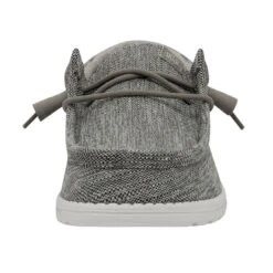 Heydude Hey Dude Men's Wally Ascend Woven Carbon -Heydude Store 40002 0YK WALLYASCENDWOVEN CARBON LEFTFRONT