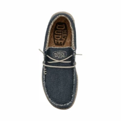 Heydude Hey Dude Men's Wally Braided Blue Night -Heydude Store 40003 4NM WALLBRAIDED BLUENIGHT RIGHTTOP