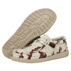 Heydude Hey Dude Men's Wally Ripstop D Camo -Heydude Store 40004 979 WALLYCAMOUFLAGE DESERTCAMO PAIRBOTTOM