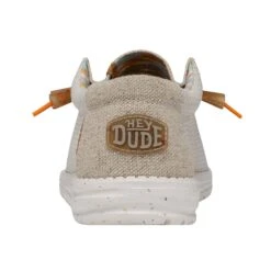 Heydude Hey Dude Men's Wally Eco Sox Tofu 18 Heydude Hey Dude Men's Wally Eco Sox Tofu -Heydude Store 40008 2BJ WALLYSTRETCH TOFU LEFTBACK