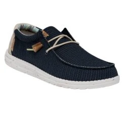 Heydude Hey Dude Men's Wally Eco Sox Orion Blue -Heydude Store 40008 4MT WALLYSTRETCH ORIONBLUE RIGHTANGLE