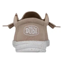 Wally Slub Canvas - Tan -Heydude Store 40009 265 WALLYSLUBCANVAS TAN LEFTBACK