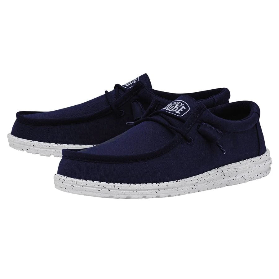 Wally Slub Canvas - Navy 4 Wally Slub Canvas - Navy - Image 2