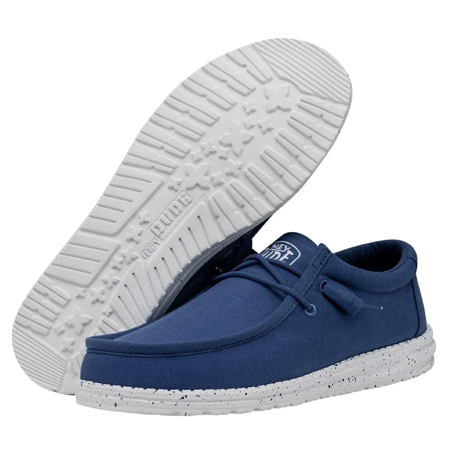 Wally Slub Canvas - True Blue 5 Wally Slub Canvas - True Blue - Image 3