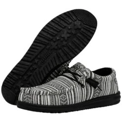 Wally Serape - Black Gravel -Heydude Store 40017 0YB WALLY SERAPE BLACK GRAVEL LEFT 3
