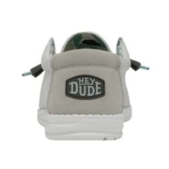 Wally Sox Triple Needle - Star White -Heydude Store 40020 1KZ WALLYSOXTRIPLENEEDLE STARWHITE LEFTBACK