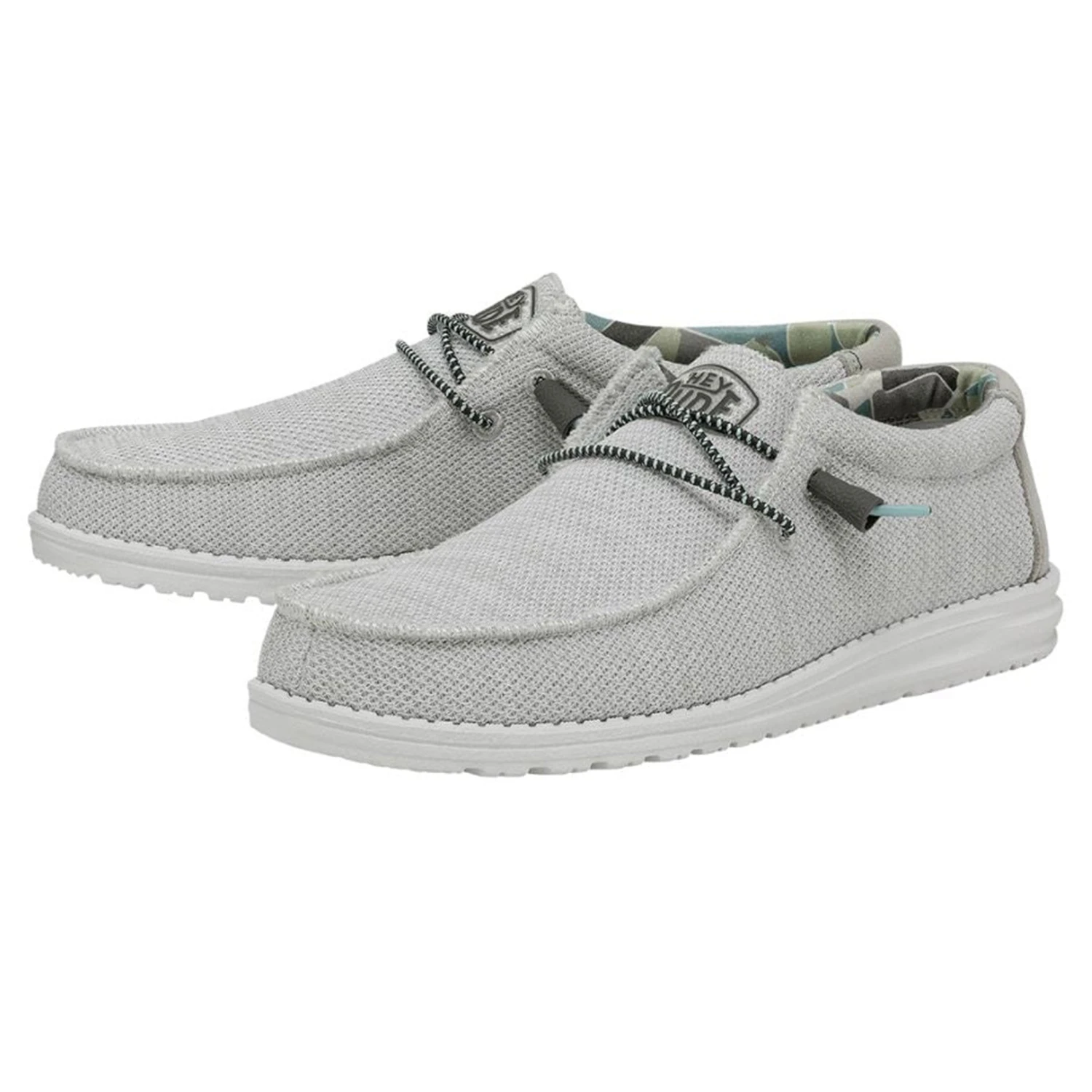 Heydude Hey Dude Men's Wally Sox Triple Needle Star White 3 Heydude Hey Dude Men's Wally Sox Triple Needle Star White