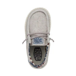 Wally Toddler Patriotic - Off White Patriotic -Heydude Store 40031 1K1 WALLYTODDLERPATRIOTIC OFFWHITEPATRIOTIC LEFTTOP