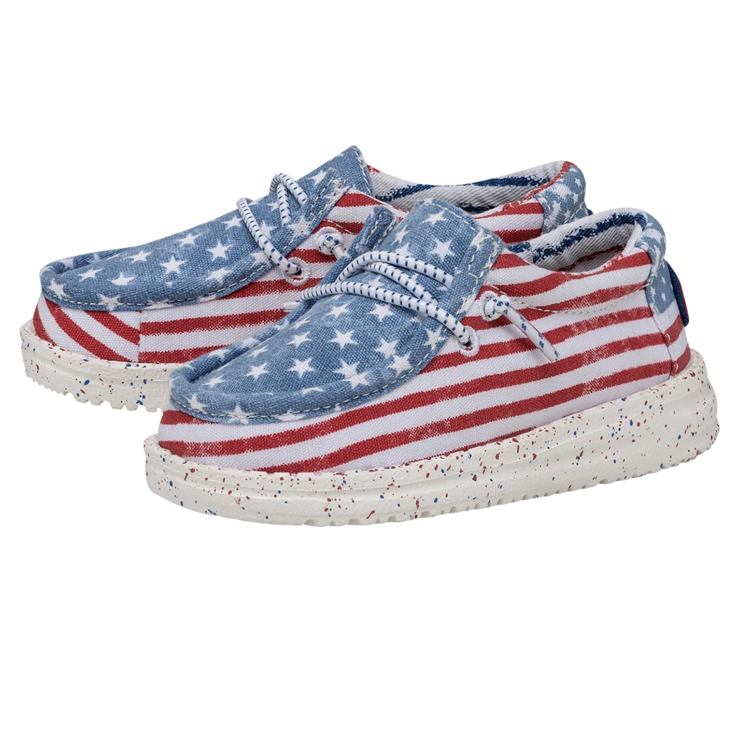 Heydude Hey Dude Wally Toddler Patriotic Stars & Stripes 3 Heydude Hey Dude Wally Toddler Patriotic Stars & Stripes