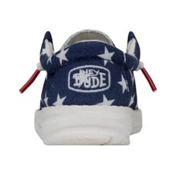Wally Toddler Patriotic - American Flag -Heydude Store 40031 9CW WALLYTODDLERPATRIOTIC AMERICANFLAG LEFTBACK