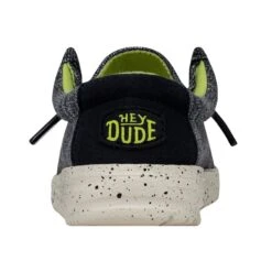 Wally Toddler Stretch - Navy Speckle -Heydude Store 40035 4MP WALLYTODDLERSTRETCH NAVYSPECKLE LEFTBACK