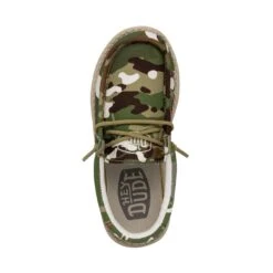 Wally Youth Camouflage - Multi Camo -Heydude Store 40042 9CQ WALLYYOUTHCAMOUFLAGE MULTICAMO LEFTTOP