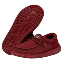 Wally Youth Funk Mono - Red -Heydude Store 40045 610 WALLYYOUTHFUNKMONO RED PAIRBOTTOM