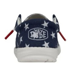 Wally Youth Patriotic - American Flag -Heydude Store 40046 9CW WALLYYOUTHPATRIOTIC AMERICANFLAG LEFTBACK 1