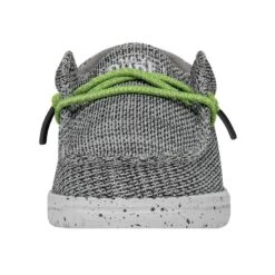 Wally Youth Sox - Stone White -Heydude Store 40049 1KA WALLYYOUTHSOX STONEWHITE LEFTFRONT