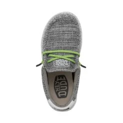 Wally Youth Sox - Stone White -Heydude Store 40049 1KA WALLYYOUTHSOX STONEWHITE LEFTTOP