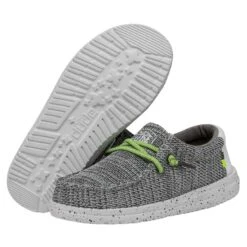 Wally Youth Sox - Stone White -Heydude Store 40049 1KA WALLYYOUTHSOX STONEWHITE PAIRBOTTOM