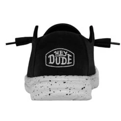 Wendy Slub Canvas - Black -Heydude Store 40063 001 WENDY SLUB CANVAS BLACK LEFT 5 1