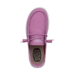 Wendy Slub Canvas - Violet 13 Wendy Slub Canvas - Violet -Heydude Store 40063 508 WENDYSLUBCANVAS VIOLET LEFTTOP