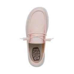 Wendy Slub Canvas - Pink -Heydude Store 40063 680 WENDYSLUBCANVAS PINK LEFTTOP