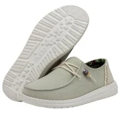 Wendy Fringe - Sage -Heydude Store 40071 330 WENDY FRINGE SAGE LEFT 3