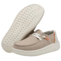 Wendy Rise Chambray - Sandshell 10 Wendy Rise Chambray - Sandshell -Heydude Store 40074 2YU WENDY RISE CHAMBRAY SANDSHELL LEFT 3