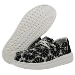 Wendy Rise Eyelet - Black -Heydude Store 40075 001 WENDY RISE EYELET BLACK LEFT 3