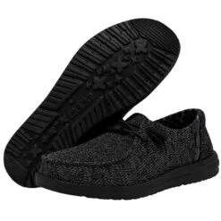 Wendy Sox Micro - Total Black 10 Wendy Sox Micro - Total Black -Heydude Store 40078 0XJ WENDY SOX MICRO TOTAL BLACK LEFT 3