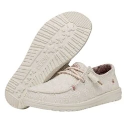 Wendy Stretch Boho Fleur - Sand 10 Wendy Stretch Boho Fleur - Sand -Heydude Store 40082 202 WENDYSTRETCHBOHOFLUER SAND PAIRBOTTOM