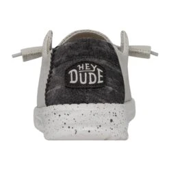 Heydude Hey Dude Wendy Woven Light Grey -Heydude Store 40098 007 WENDYWOVEN LIGHTGREY LEFTBACK