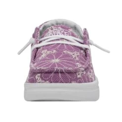 Wendy Youth Rise Eyelet - Violet -Heydude Store 40108 508 WENDY YOUTH RISE EYELET VIOLET LEFT 4