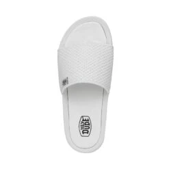 Chandler Knit - White Silver -Heydude Store 40114 1LD CHANDLERKNIT WHITESILVER LEFTTOP