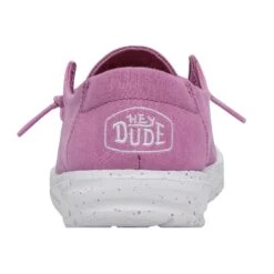 Wendy Youth Slub Canvas - Violet -Heydude Store 40143 508 WENDY YOUTH SLUB CANVAS VIOLET LEFT 5