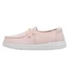 Wendy Youth Slub Canvas - Pink 1 Wendy Youth Slub Canvas - Pink -Heydude Store 40143 680 WENDY YOUTH SLUB CANVAS PINK LEFT 1