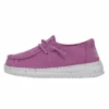 Wendy Toddler Slub Canvas - Violet -Heydude Store 40144 508 WENDYTODDLERSLUBCANVAS VIOLET LEFTSIDE