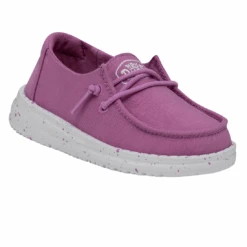 Heydude Hey Dude Wendy Toddler Slub Violet -Heydude Store 40144 508 WENDYTODDLERSLUBCANVAS VIOLET RIGHTANGLE