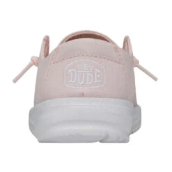 Wendy Toddler Slub Canvas - Pink -Heydude Store 40144 680 WENDYTODDLERSLUBCANVAS PINK LEFTBACK