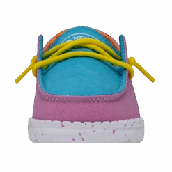 Heydude Hey Dude Wendy Toddler Slub Color Block 16 Heydude Hey Dude Wendy Toddler Slub Color Block -Heydude Store 40144 9CI WENDYTODDLERSLUBCANVAS COLORBLOCK LEFTFRONT