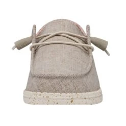 Wendy Chambray Wide - White Nut -Heydude Store 40151 2BK WENDYCHAMBRAYWIDE WHITENUT LEFTFRONT