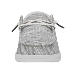 Wendy Sox Wide - Glacier Grey 11 Wendy Sox Wide - Glacier Grey -Heydude Store 40152 1HD WENDYSOXWIDE GLACIERGREY LEFTFRONT