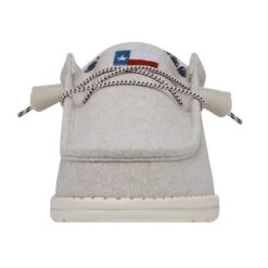 Wally Texas Canvas - Off White -Heydude Store 40380 1LB WALLYTEXASCANVAS OFFWHITE LEFTFRONT