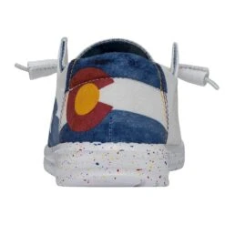 Wendy Colorado Watercolor - White -Heydude Store 40383 100 WENDY COLORADOWATERCOLORWHITE LEFTBACK