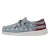 Wally Youth Americana - Denim Star -Heydude Store 40479 4NR WALLYAMERICANAYOUTH DENIMSTAR LEFTSIDE