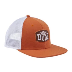 Trucker Cap - Orange -Heydude Store 41004 810 TruckerHat Orange Side
