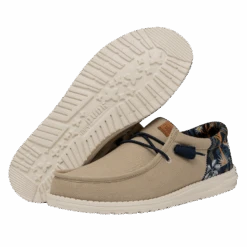 Wally Funk Oasis - Tan -Heydude Store FW23 M 40397 265 WALLY FUNK OASIS TAN LEFT PAIROUTSOLE